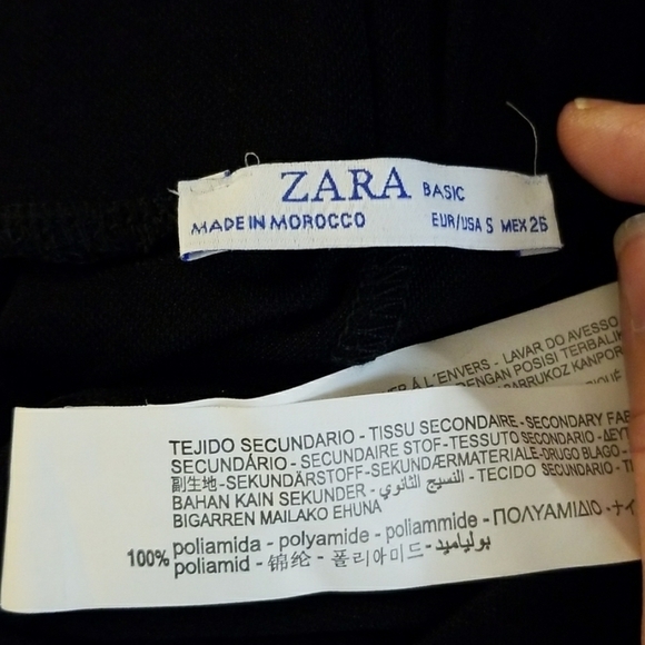 ZARA // wide leg pants lace trim - Picture 8 of 8